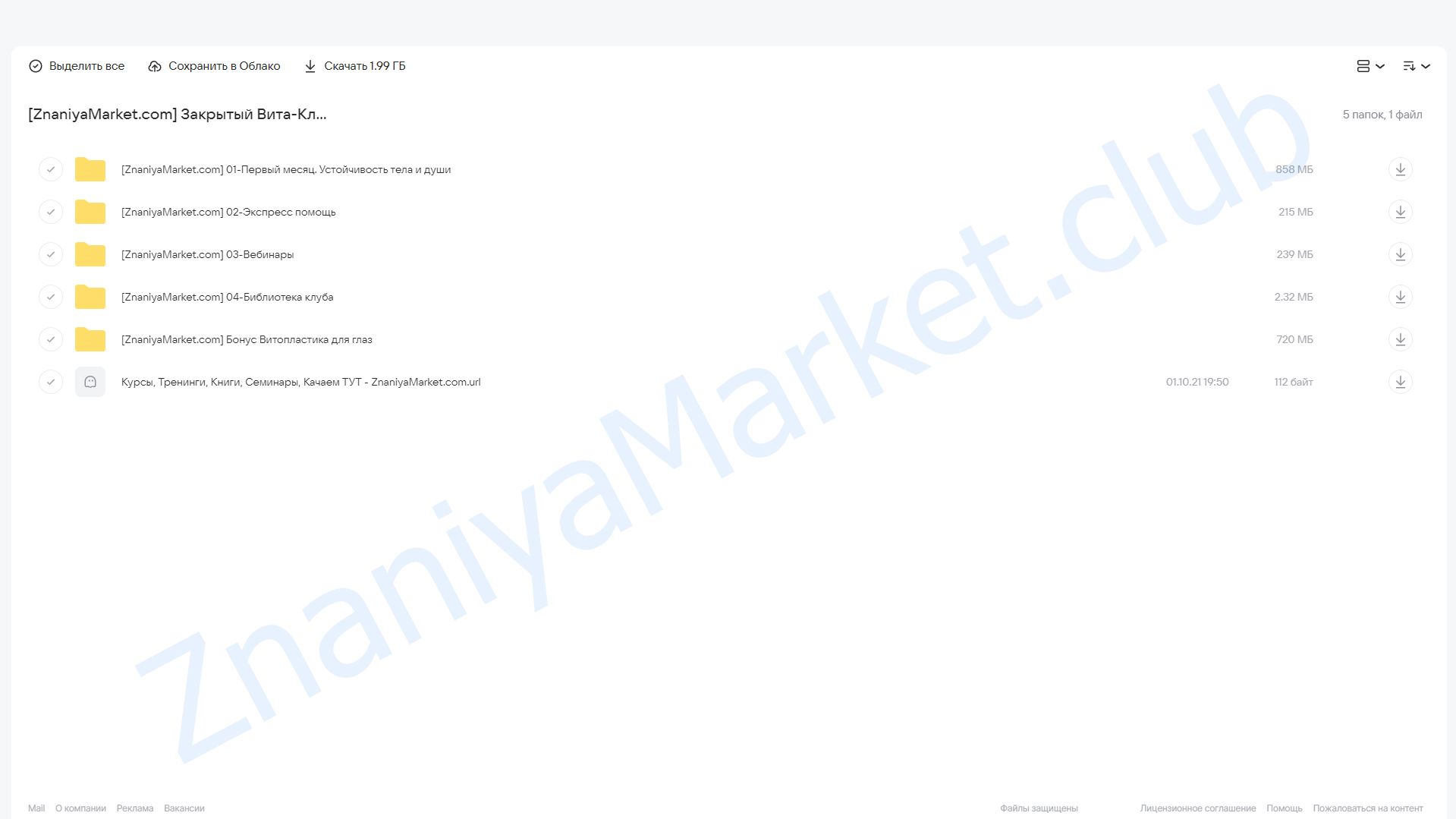 Закрытый Вита-Клуб (Надежда Басюбина) облако mail, фото 2 из 2.