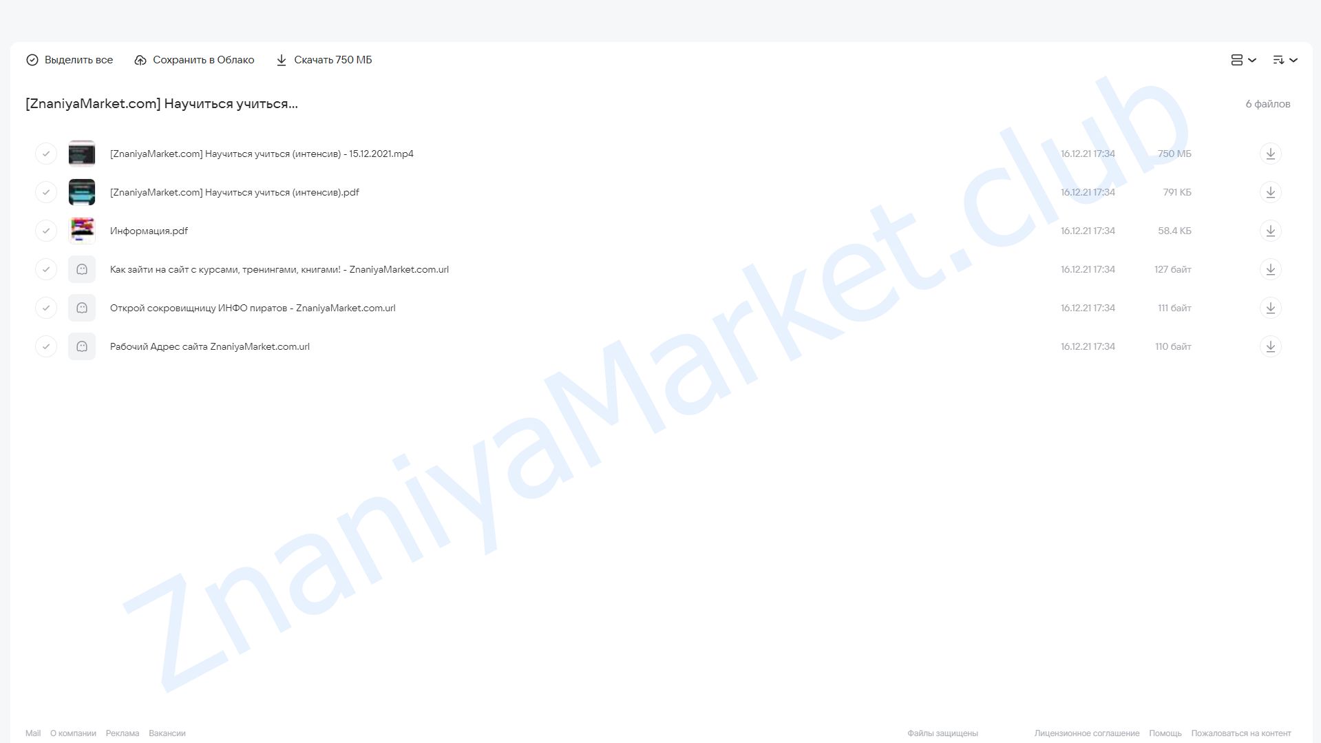 Интенсив «Научиться учиться» (Василий Смирнов) облако mail, фото 2 из 2.