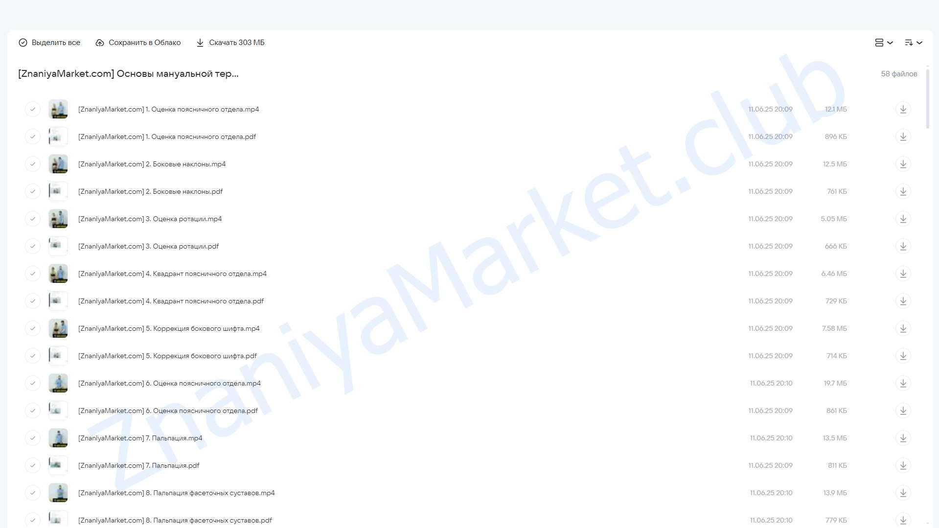 [Rehab Science] Основы мануальной терапии. Блок 2 (Андрей Богатырев) облако mail, фото 2 из 2.