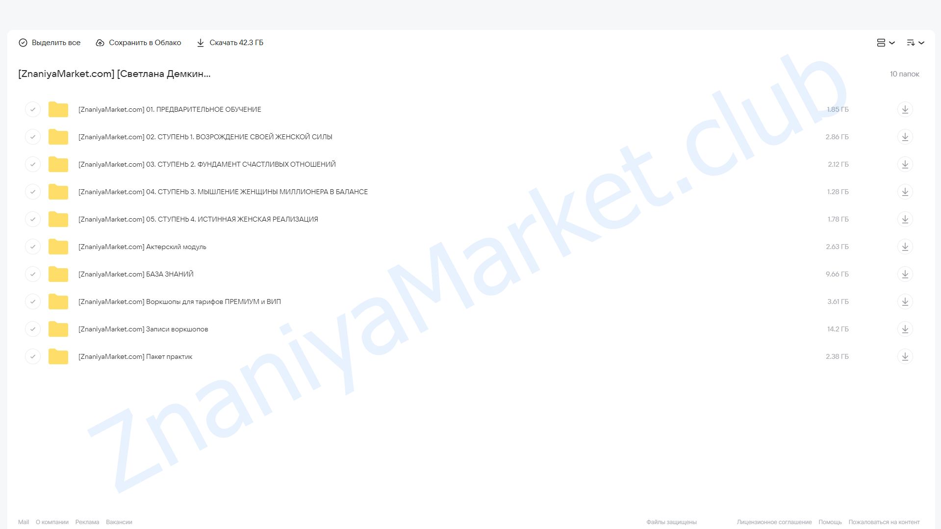 Школа Великих женщин. Тариф Премиум (Светлана Демкина) облако mail, фото 2 из 2.