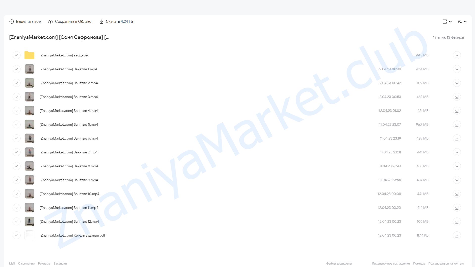 [sonya.stretch] Женский курс. Тариф 2 (Соня Сафронова) облако mail, фото 2 из 2.