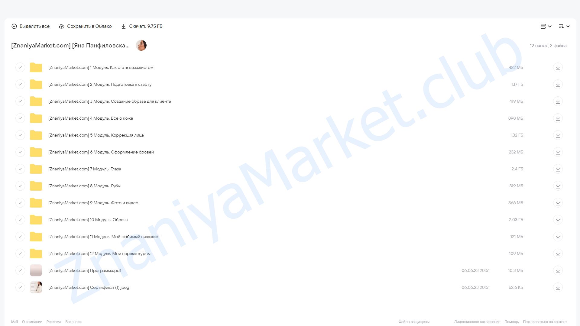 [namkrasivo] Я - визажист. Тариф Стандарт (Яна Панфиловская) облако mail, фото 2 из 2.