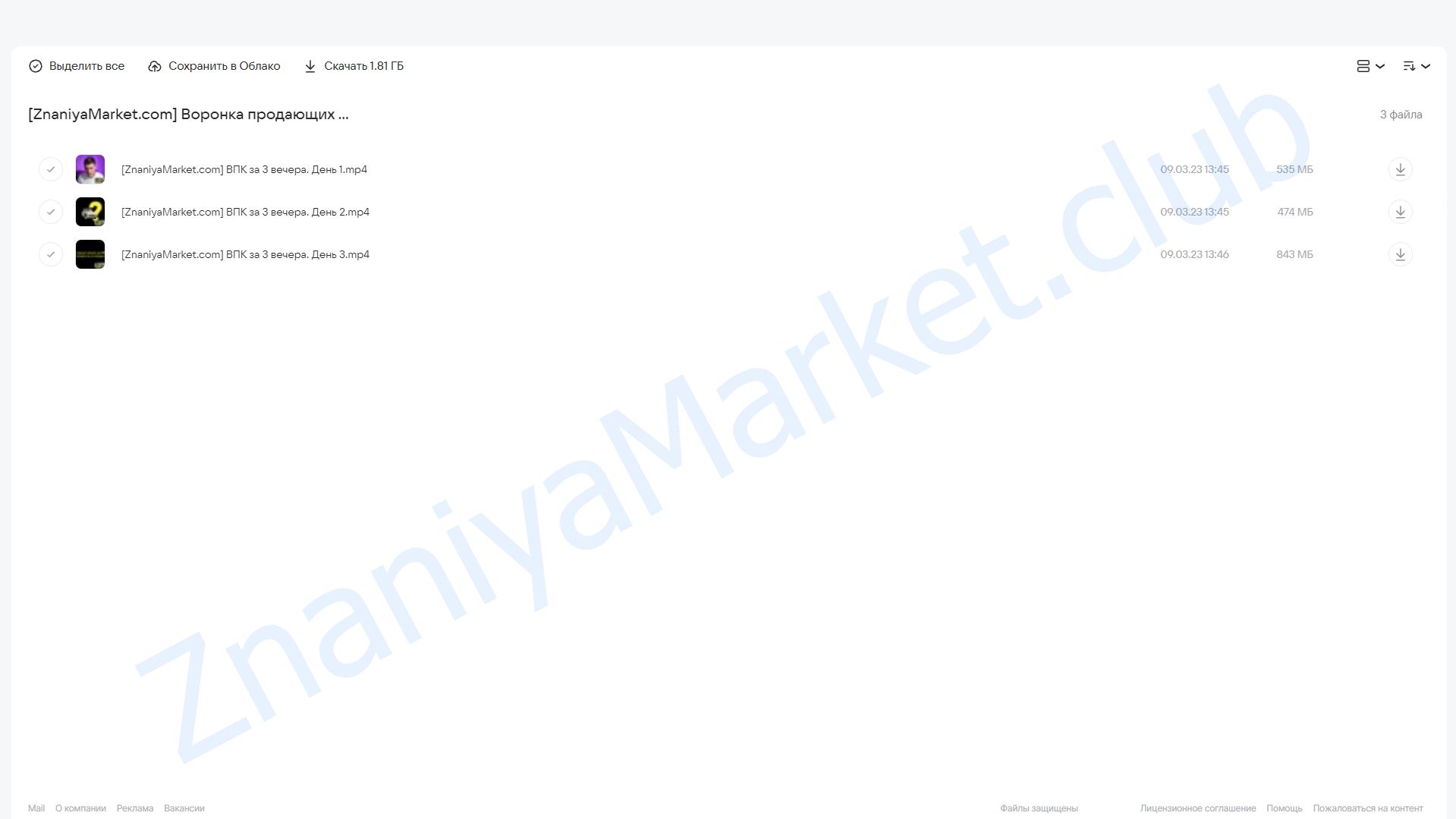 Воронка продающих платных консультаций за 3 вечера (Зуши Плетнев) облако mail, фото 2 из 2.