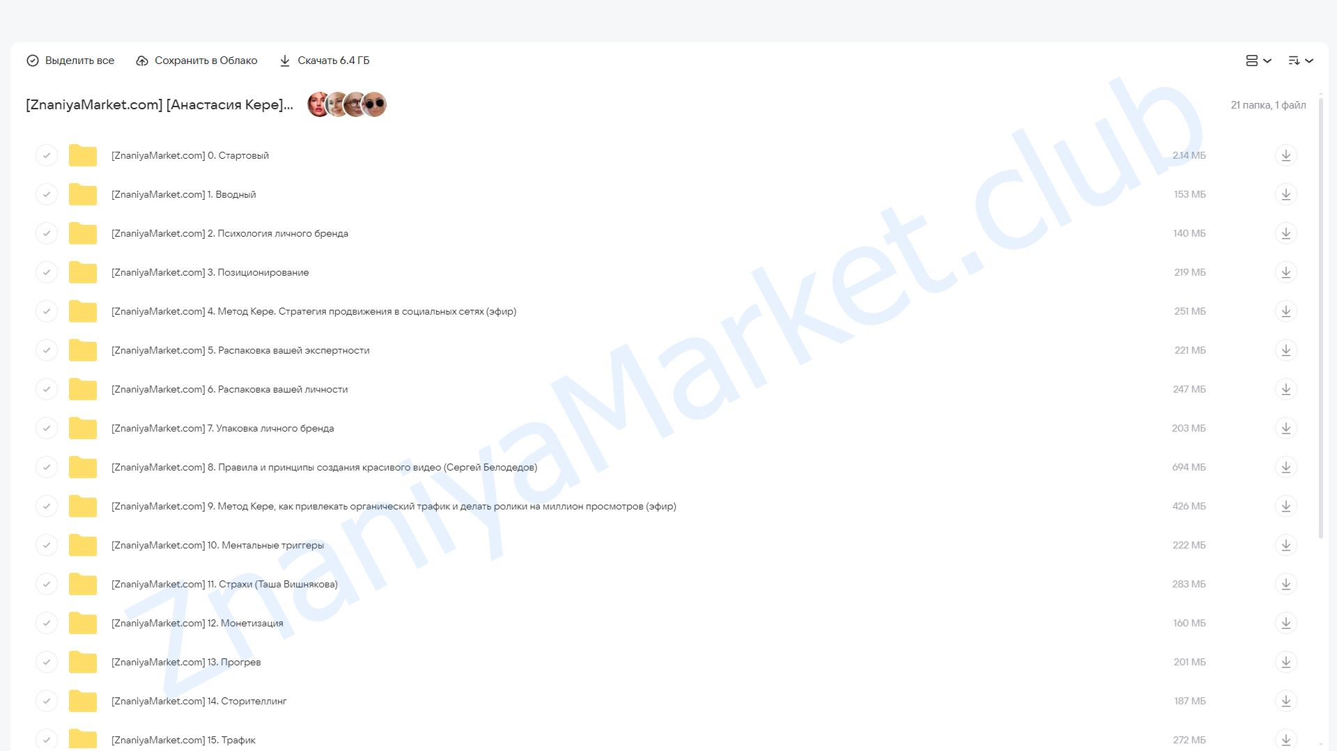 Магия Личного Бренда. Поток 6 (Анастасия Кере) облако mail, фото 2 из 2.