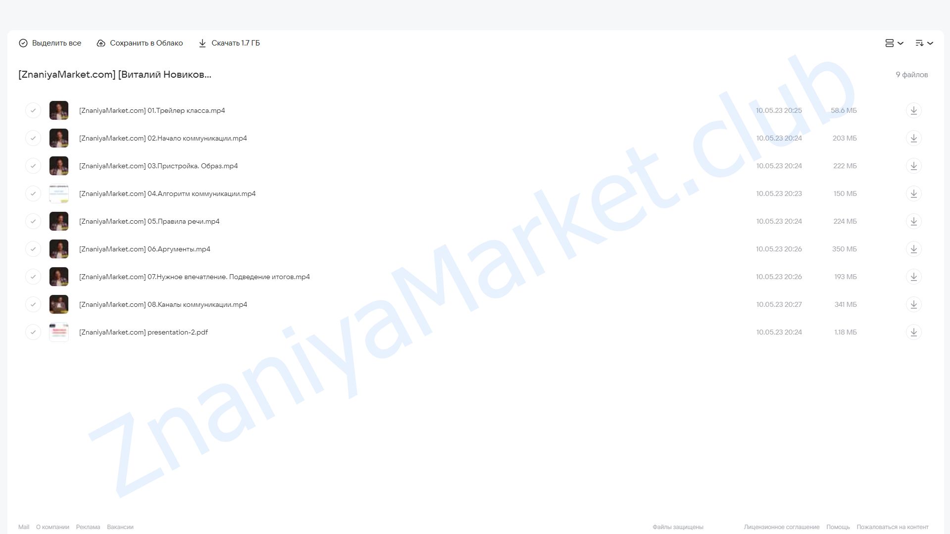 [liveclasses] Эффективные коммуникации (Виталий Новиков) облако mail, фото 2 из 2.