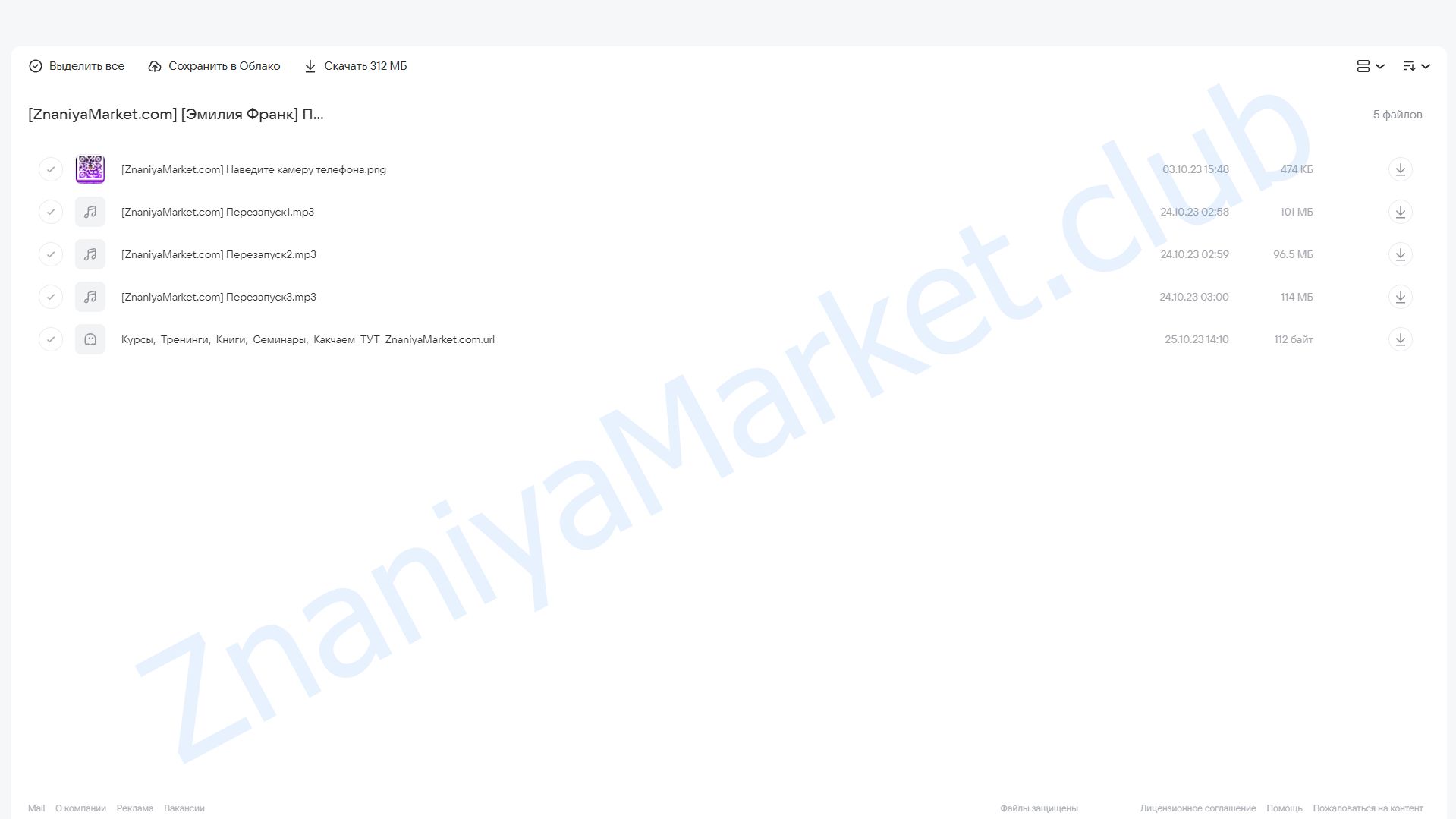 Перезапуск матрицы Денежной Энергии (Эмилия Франк) облако mail, фото 2 из 2.