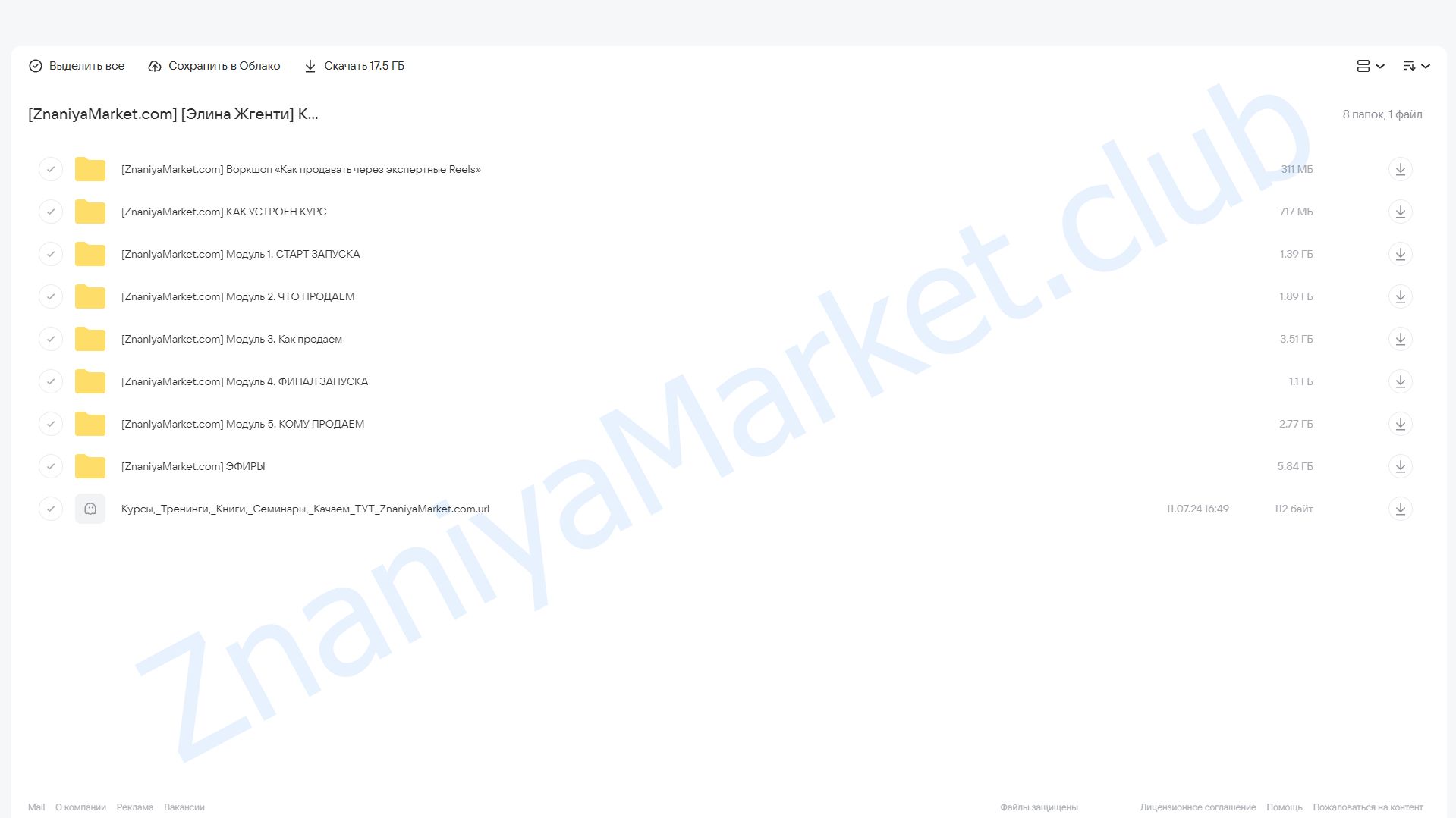 Курс по продюсированию. Тариф Черный Ящик (Элина Жгенти) облако mail, фото 2 из 2.