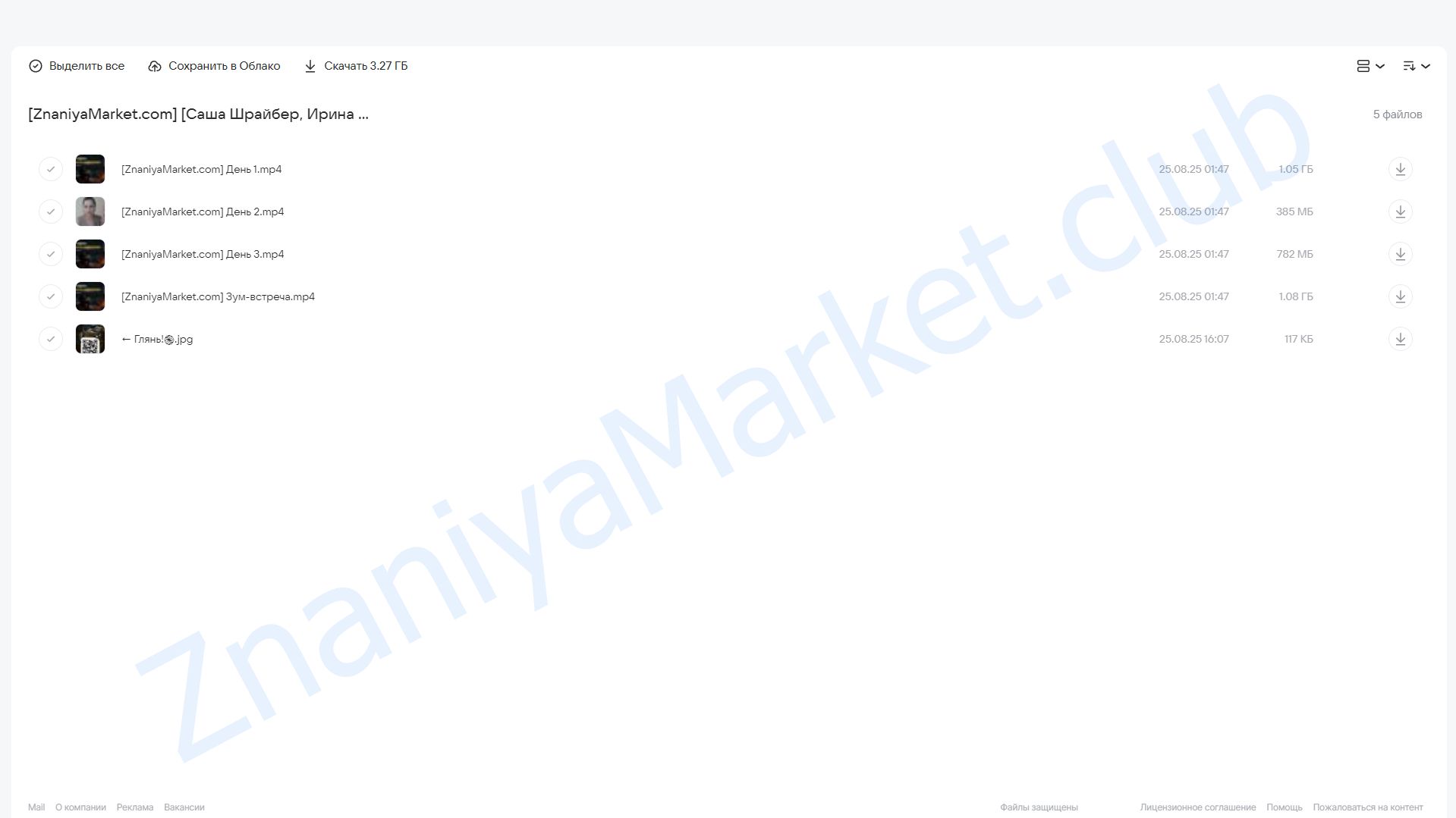 Белая комната и Генезис (Саша Шрайбер, Ирина Маслова-Семёнова) облако mail, фото 2 из 2.