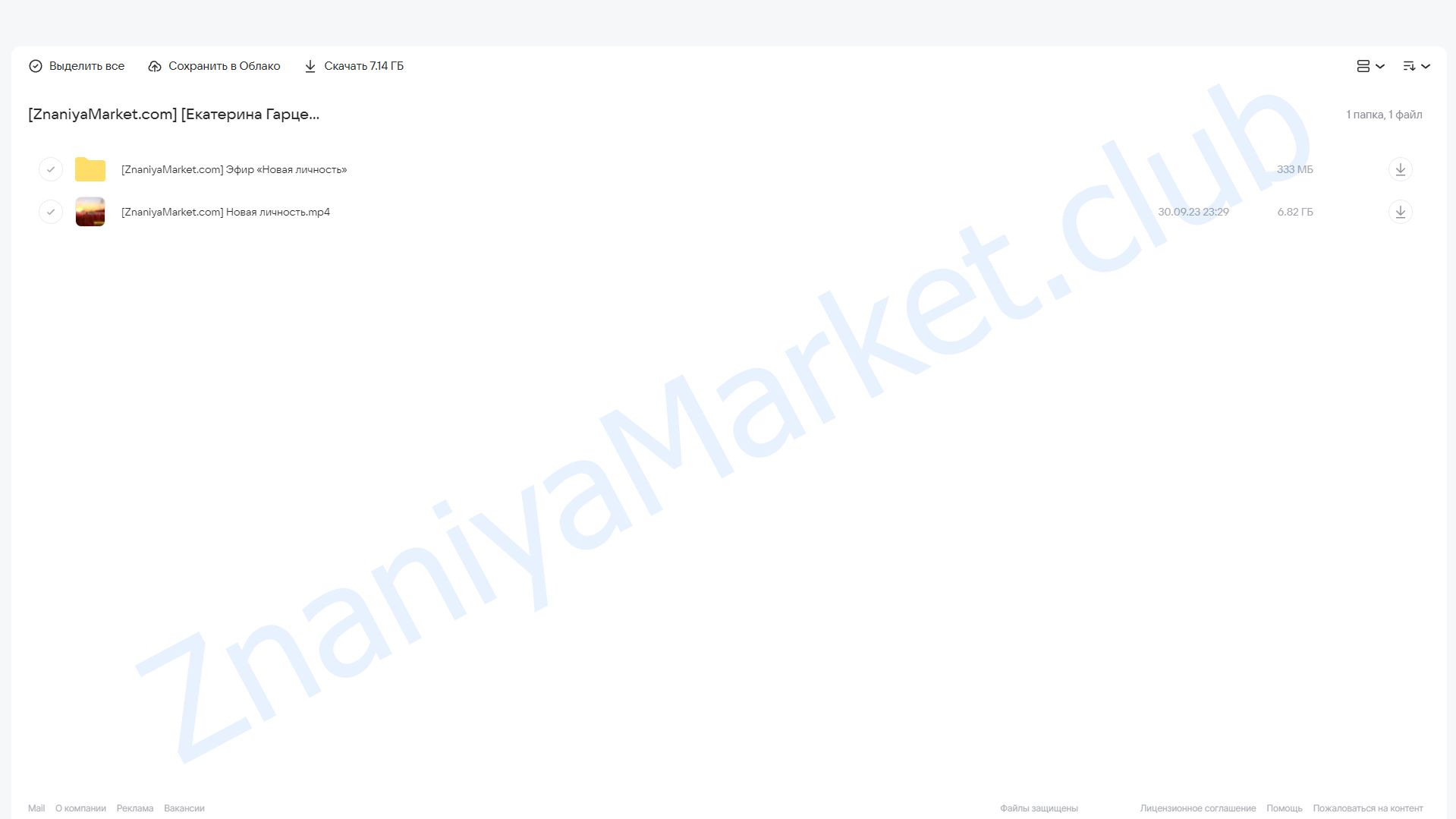 Эфир «Новая личность» (Екатерина Гарцева) облако mail, фото 2 из 2.