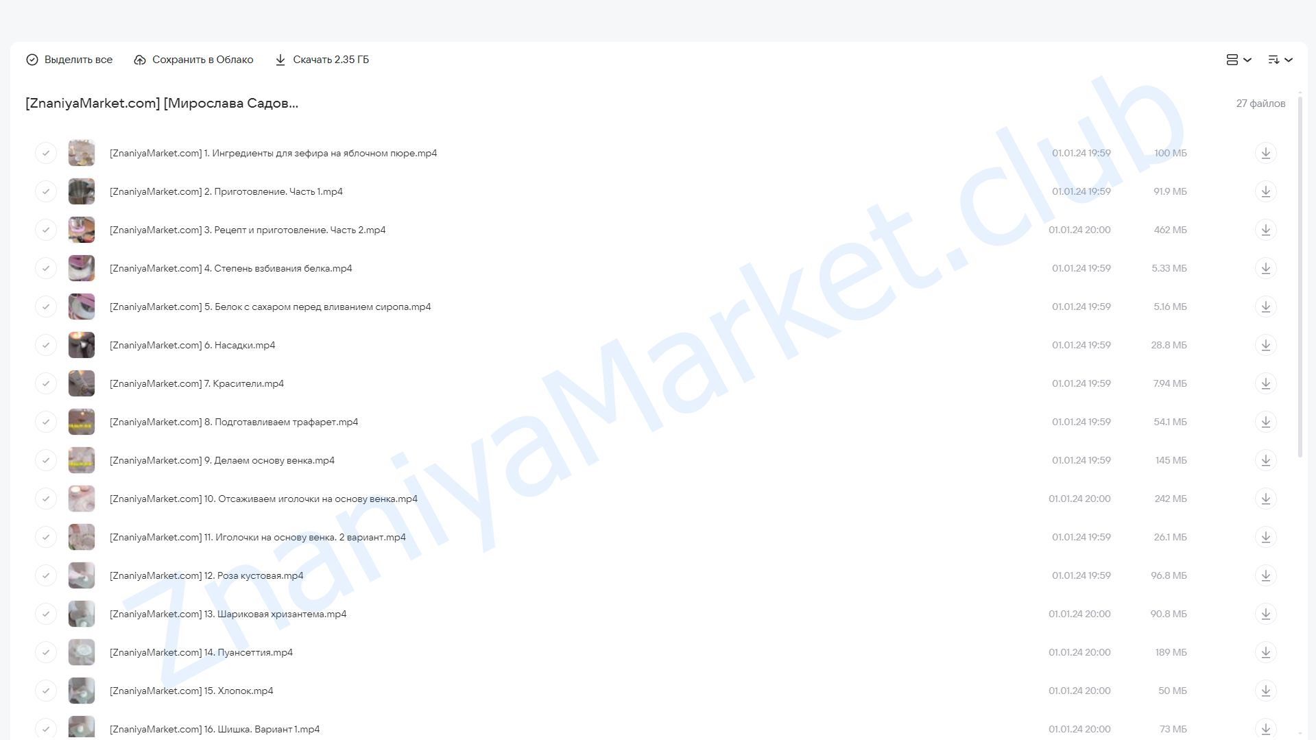 [zefir.mira] Новогодний зефирный курс (Мирослава Садовая) облако mail, фото 2 из 2.