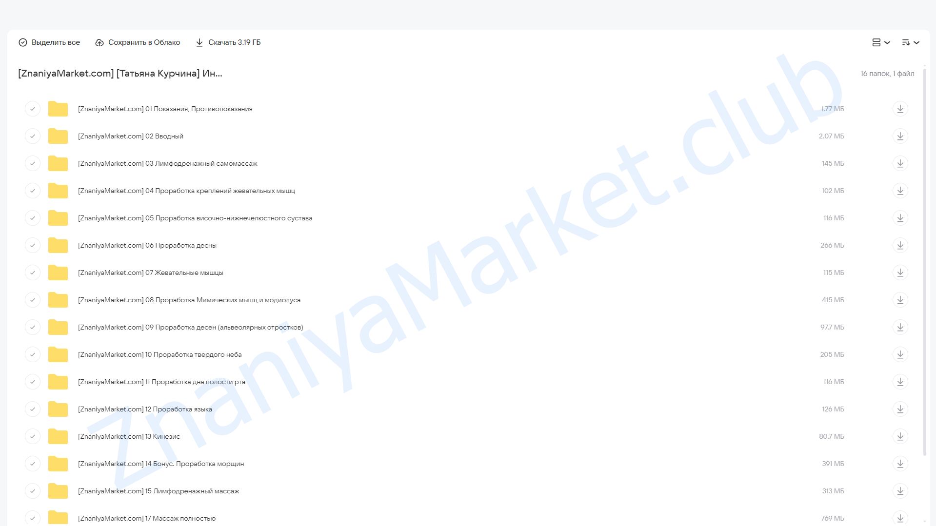 Интраоральный самомассаж (Татьяна Курчина) облако mail, фото 2 из 2.
