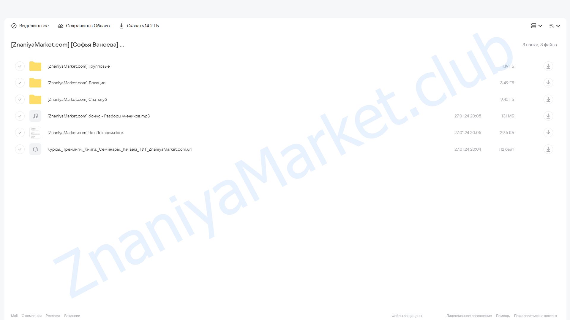 Техника локации + групповые проработки (Софья Ванеева) облако mail, фото 2 из 2.