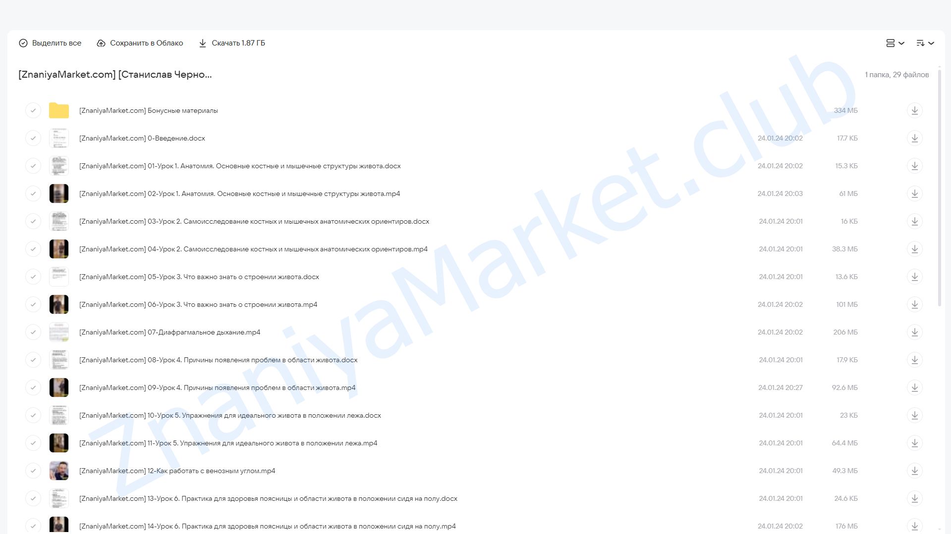 [Школа векторного массажа и соматики] Идеальный живот своими руками (Станислав Черноног) облако mail, фото 2 из 2.