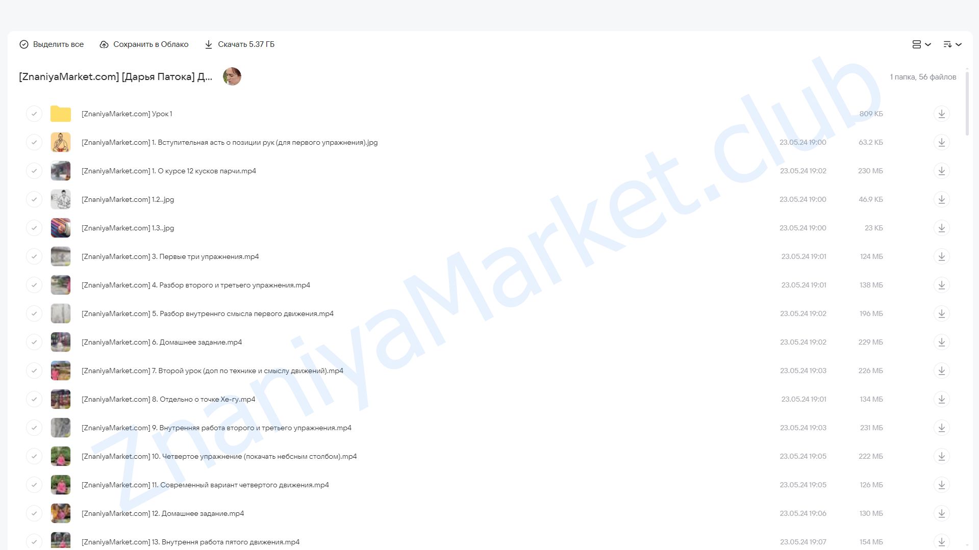 Древний комплекс Цигун 12 Кусков Парчи (Дарья Патока) облако mail, фото 2 из 2.