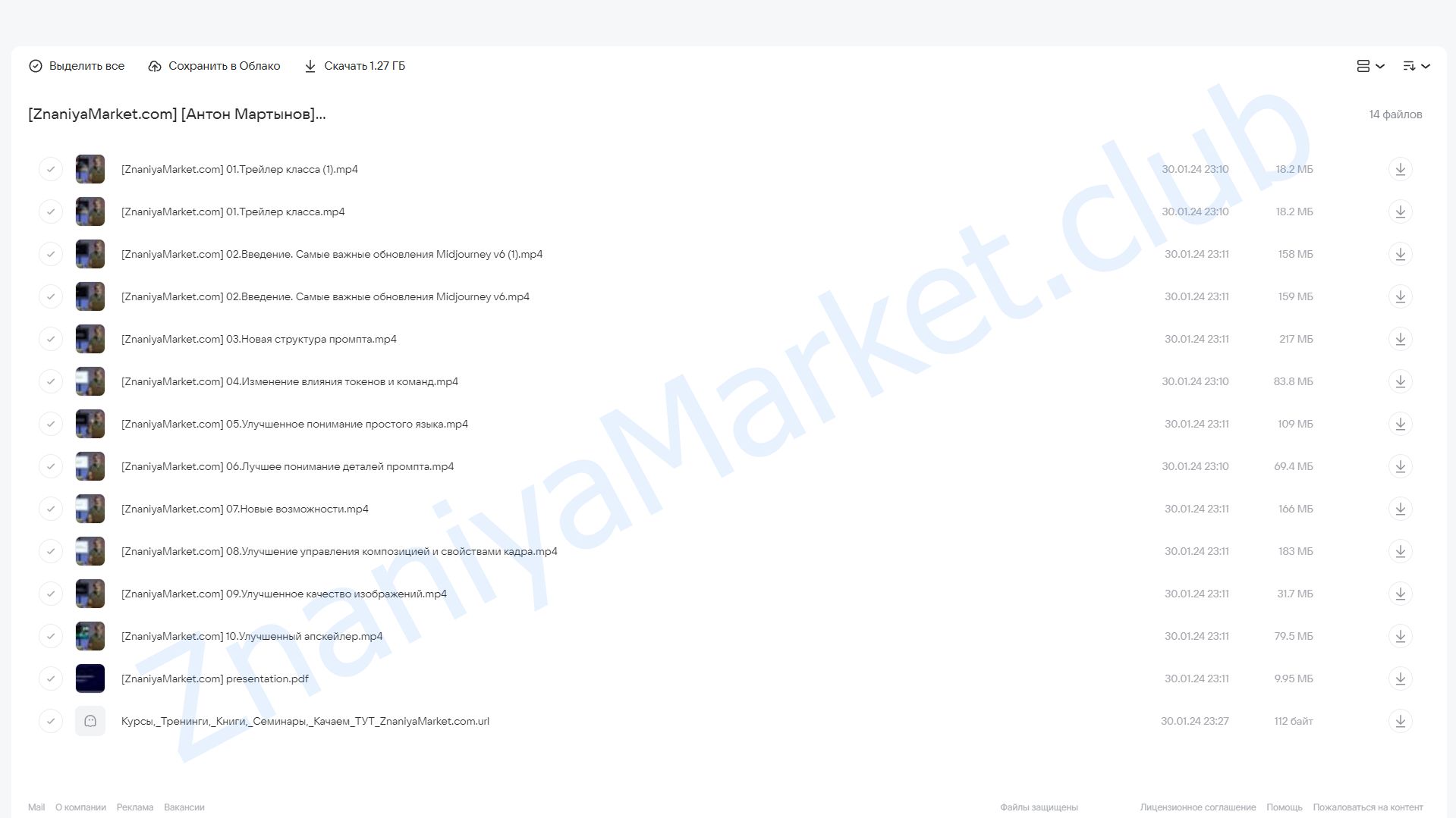 [liveclasses] Обзор обновления Midjourney v6 (Антон Мартынов) облако mail, фото 2 из 2.