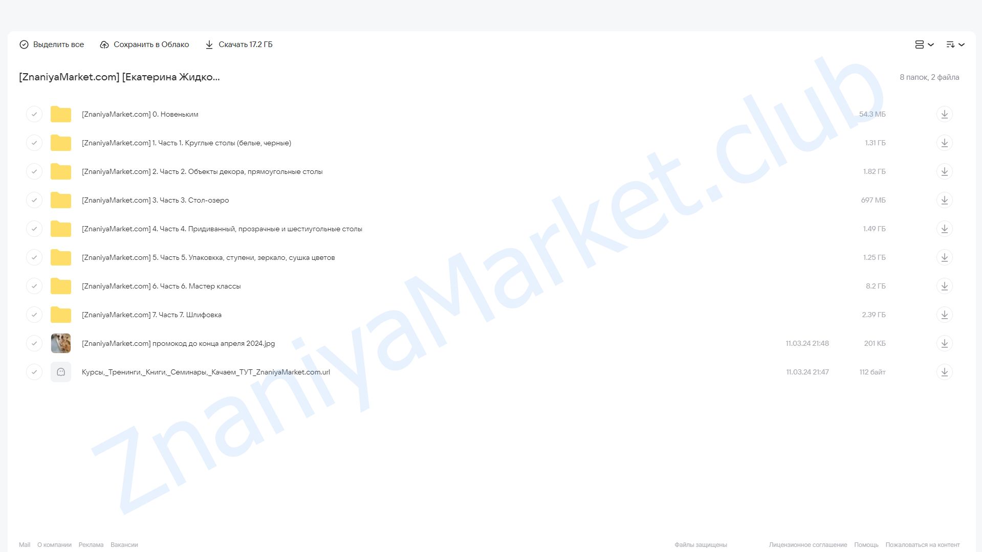 [Artlab.decor.studio] Курс Профи (Екатерина Жидкова) облако mail, фото 2 из 2.