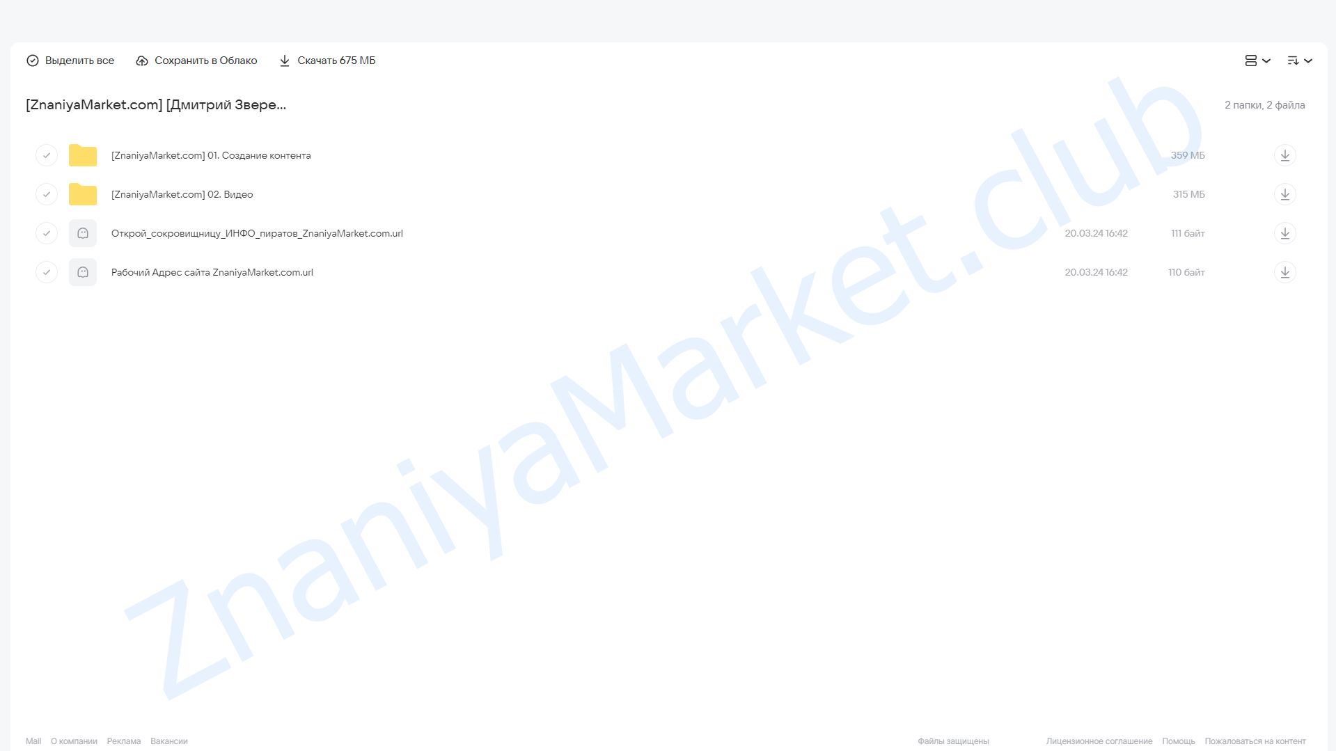 Создание инфопродукта через нейросеть. Тариф Мини-реалити (Дмитрий Зверев) облако mail, фото 2 из 2.