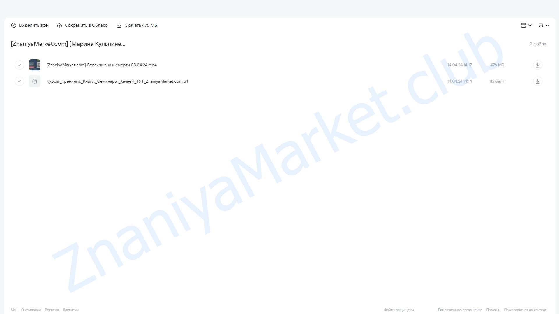 Зум-звонок: Страх жизни и смерти 08.04.24 (Марина Кульпина) облако mail, фото 2 из 2.