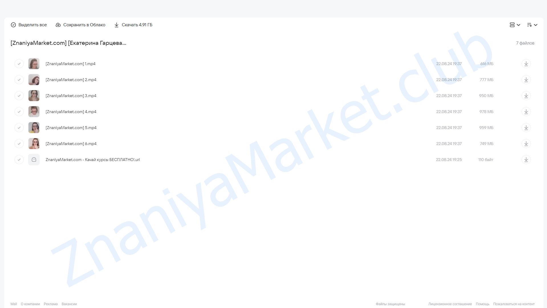 Я - мы - изобилие (Екатерина Гарцева) облако mail, фото 2 из 2.