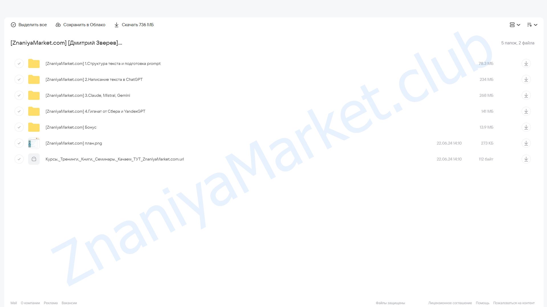 Написание продающего текста через разные нейросети (Дмитрий Зверев) облако mail, фото 2 из 2.