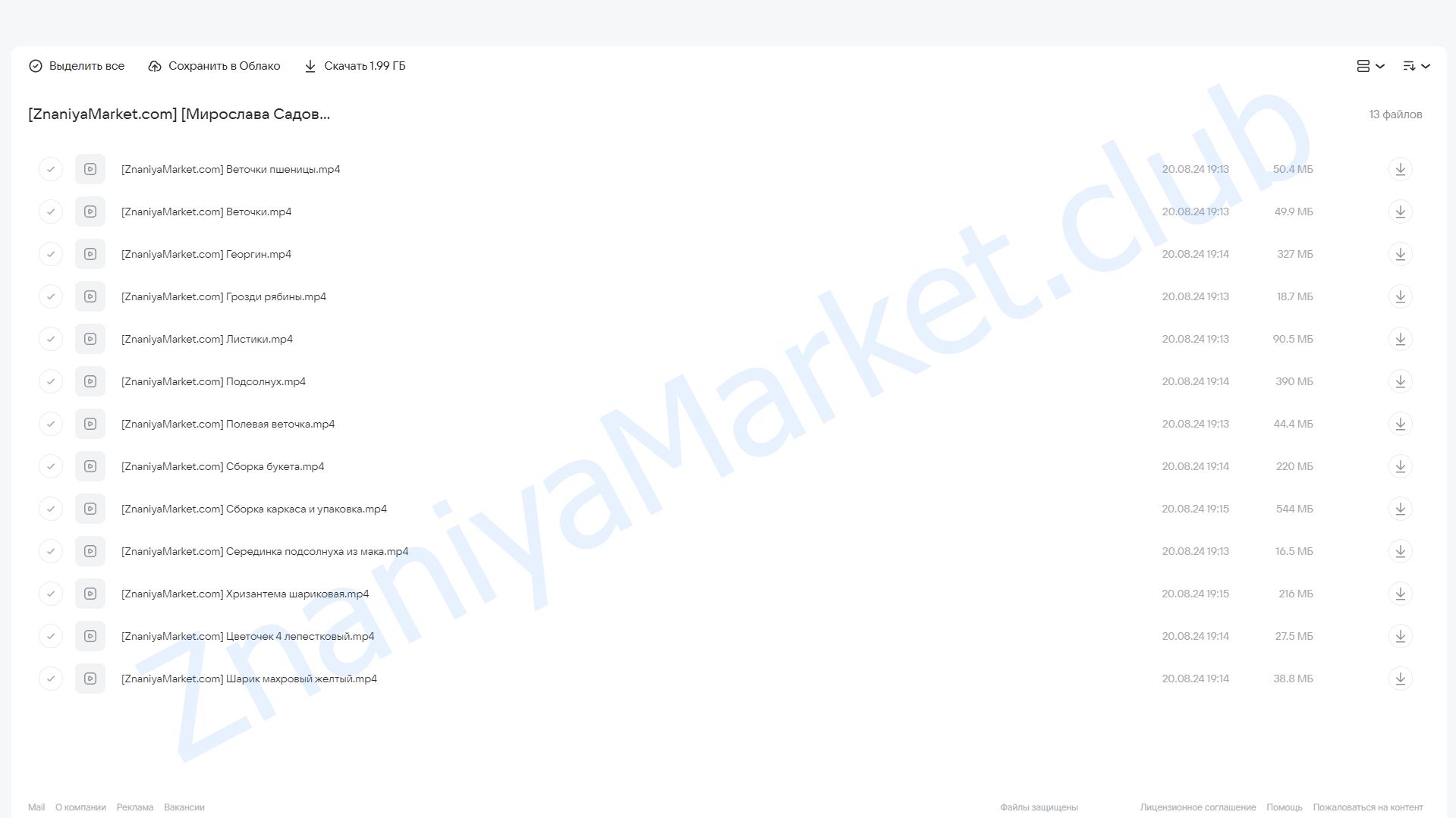 [Zefir.mira] Осенний букет из зефирных цветов (Мирослава Садовая) облако mail, фото 2 из 2.