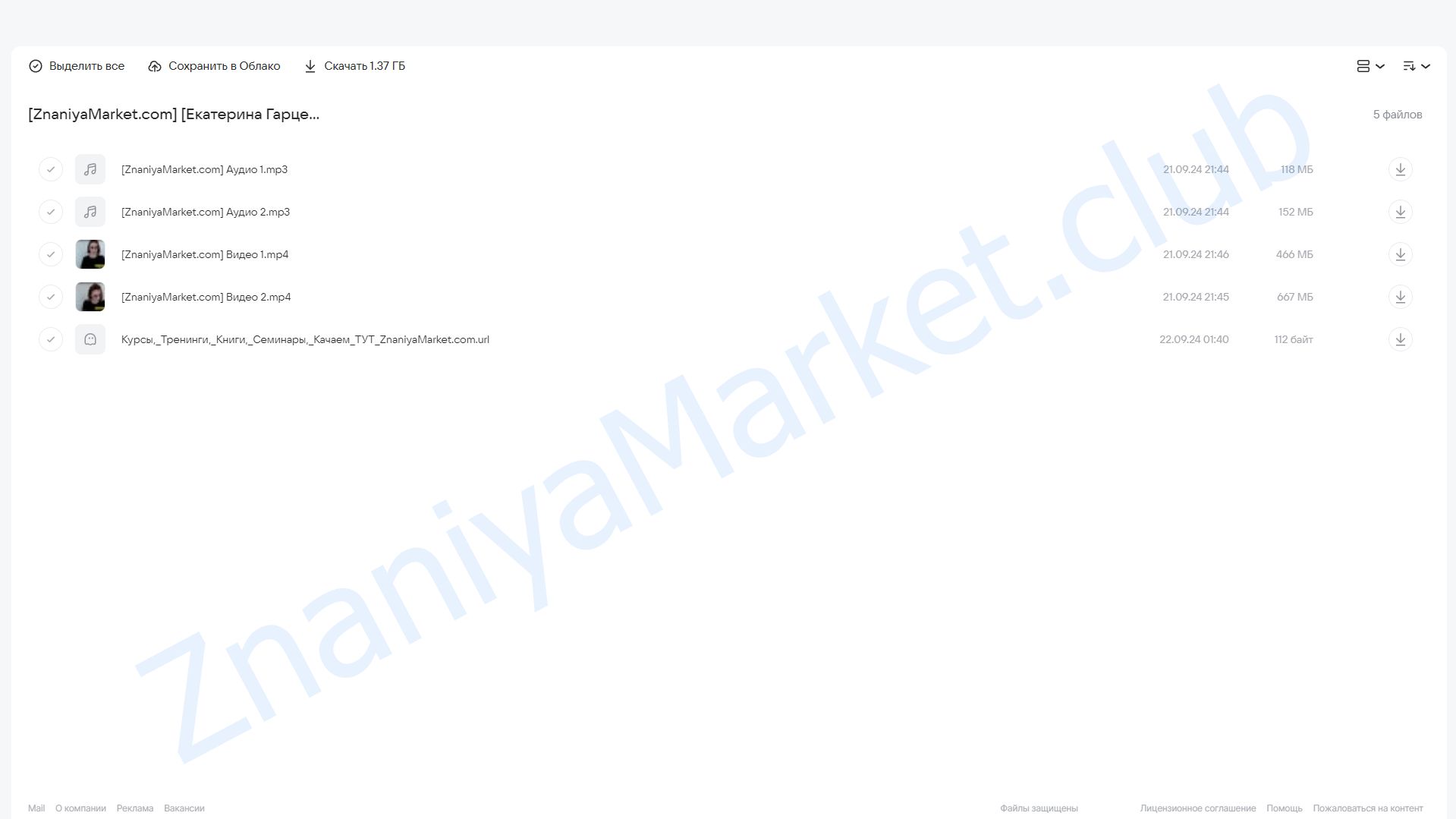 Твое время – сейчас (Екатерина Гарцева) облако mail, фото 2 из 2.