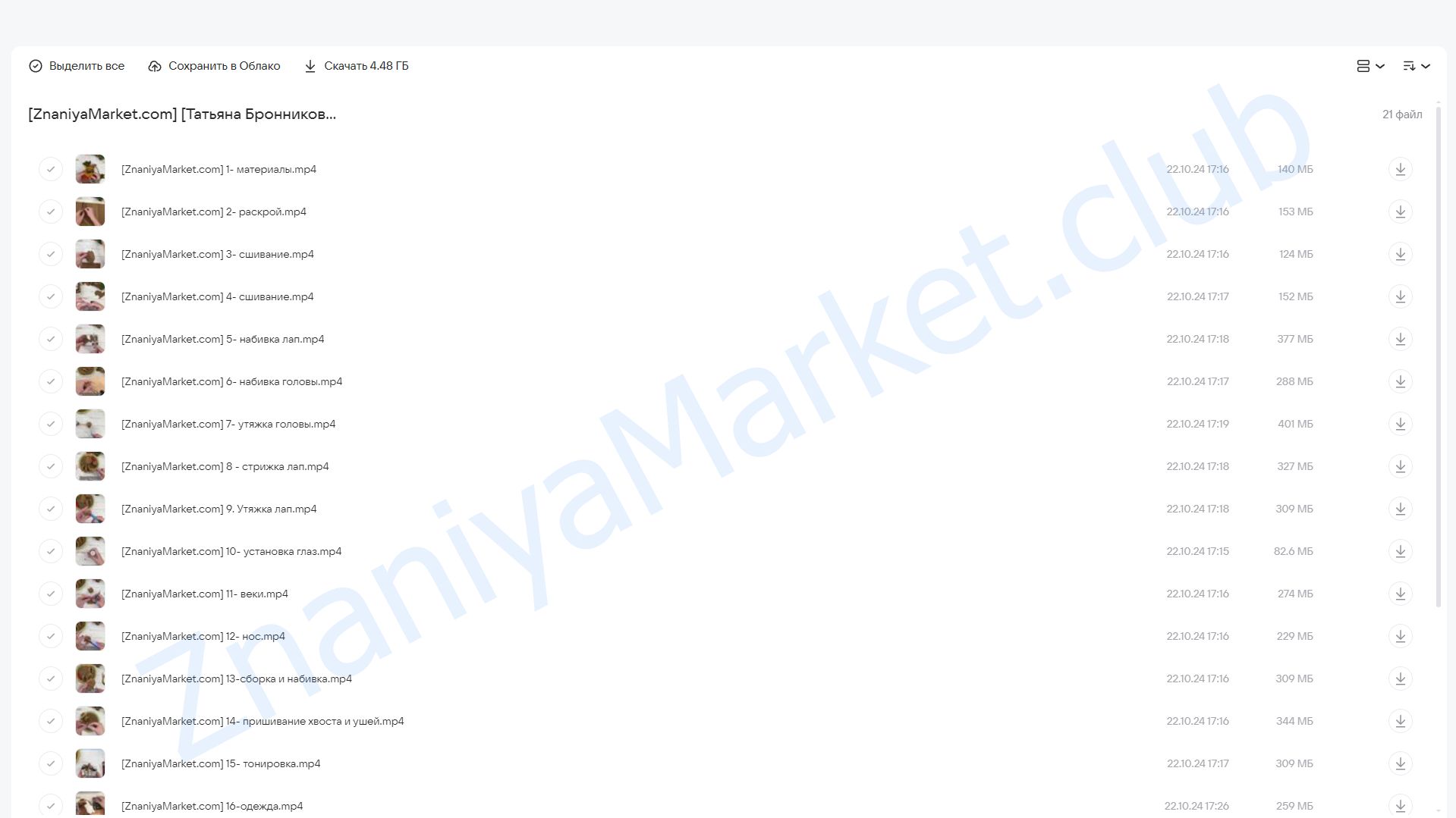 Тыквин (Татьяна Бронникова) облако mail, фото 2 из 2.