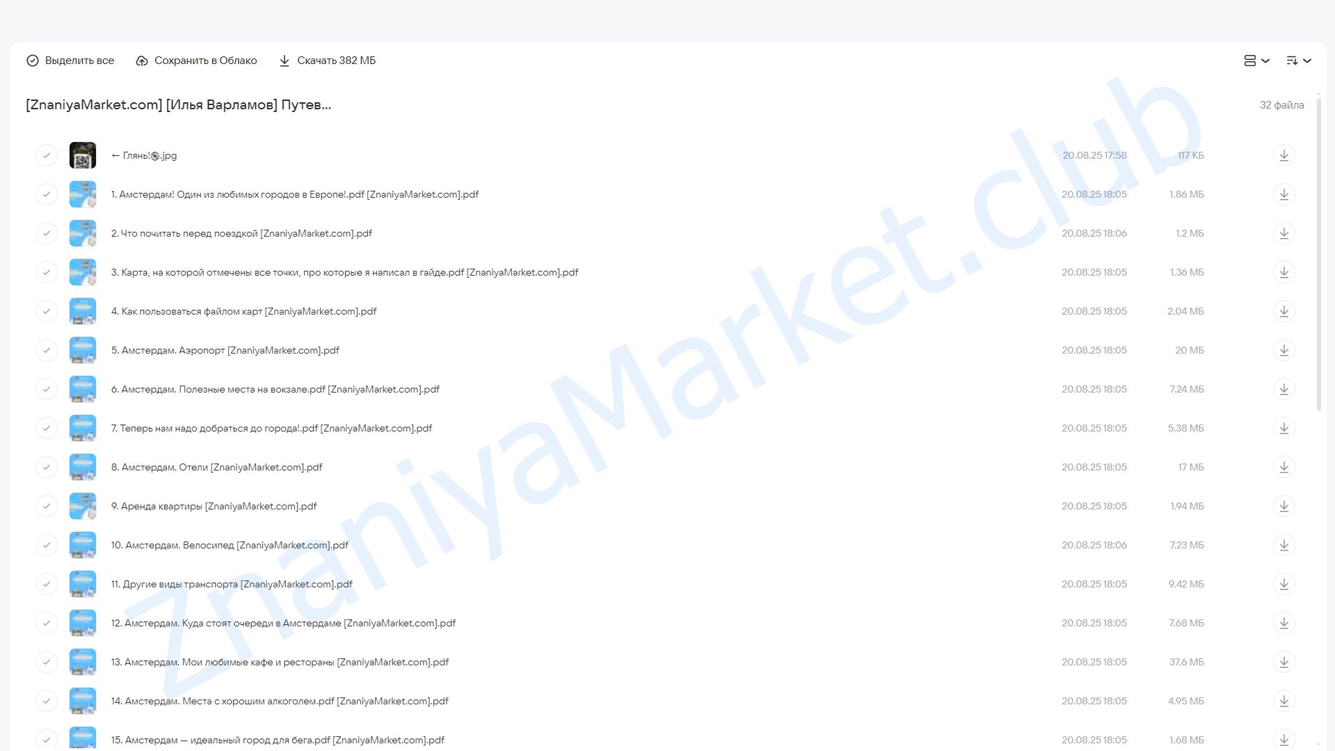 Путеводитель по городу Амстердам (Илья Варламов) облако mail, фото 2 из 2.