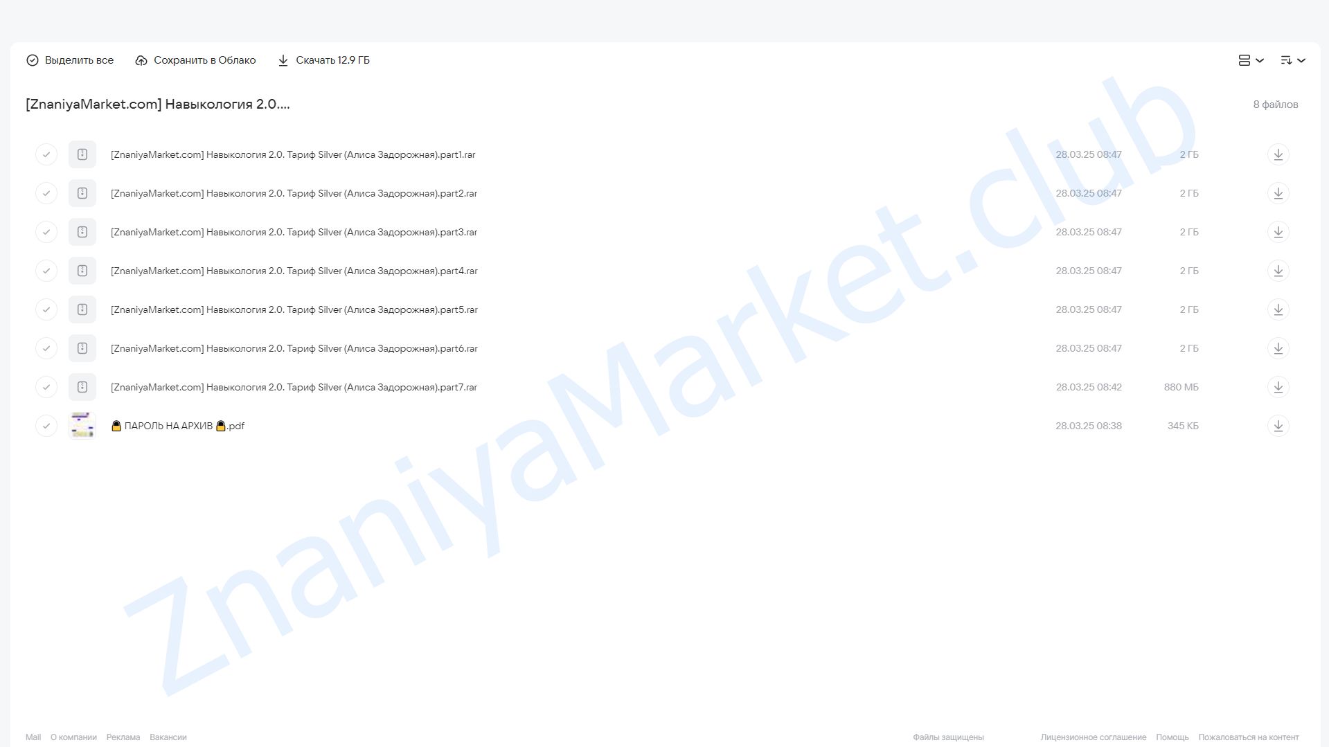 Навыкология 2.0. Тариф Silver (Алиса Задорожная) облако mail, фото 2 из 2.