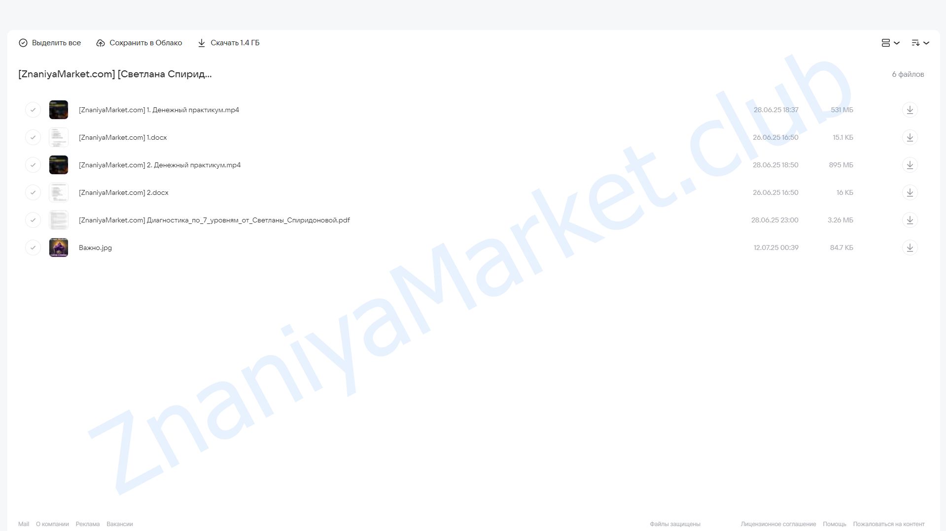 Денежный практикум (Светлана Спиридонова) облако mail, фото 2 из 2.