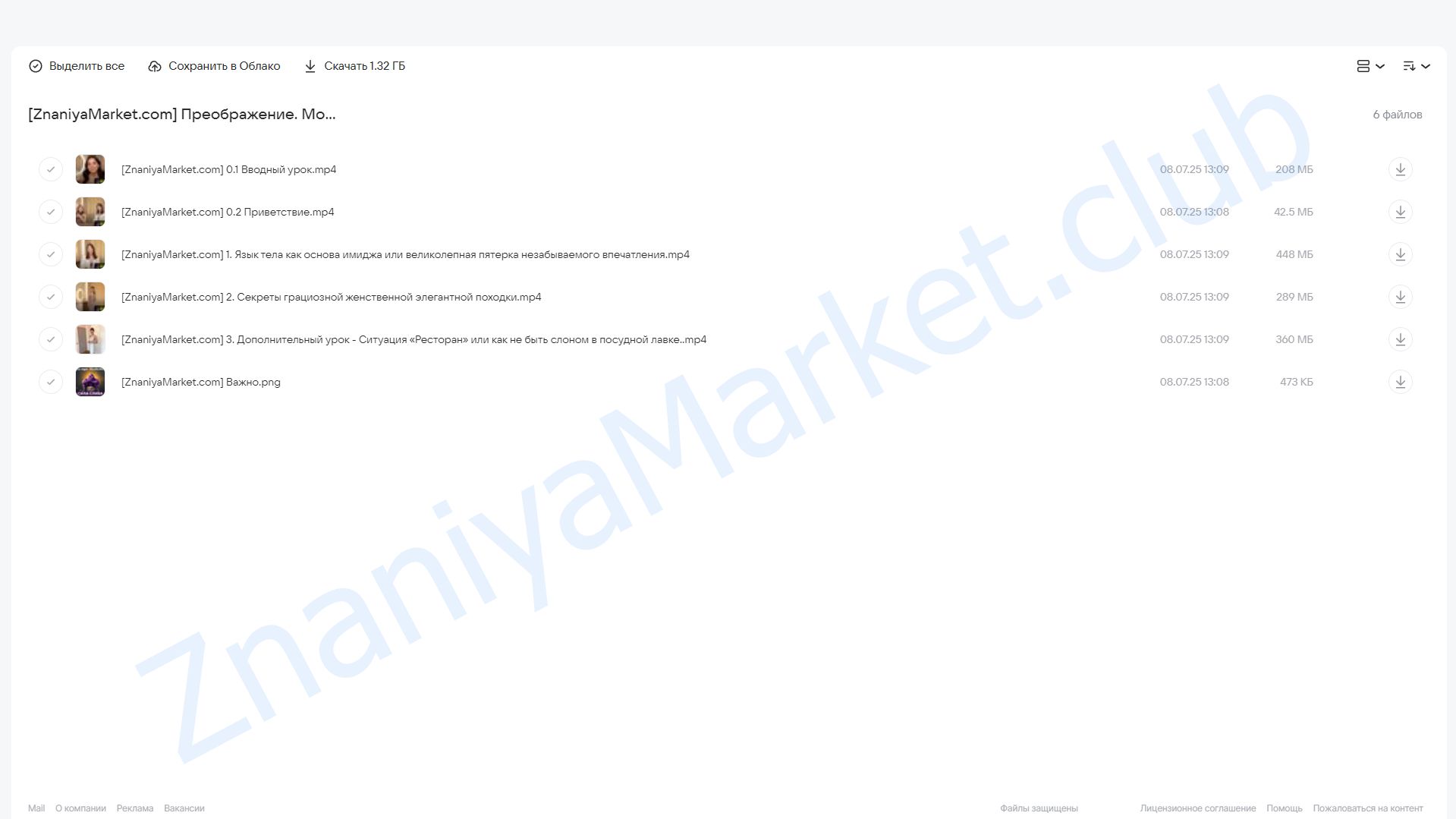 Преображение. Модуль Язык тела (Дарья Багаева, Ирина Голубева) облако mail, фото 2 из 2.