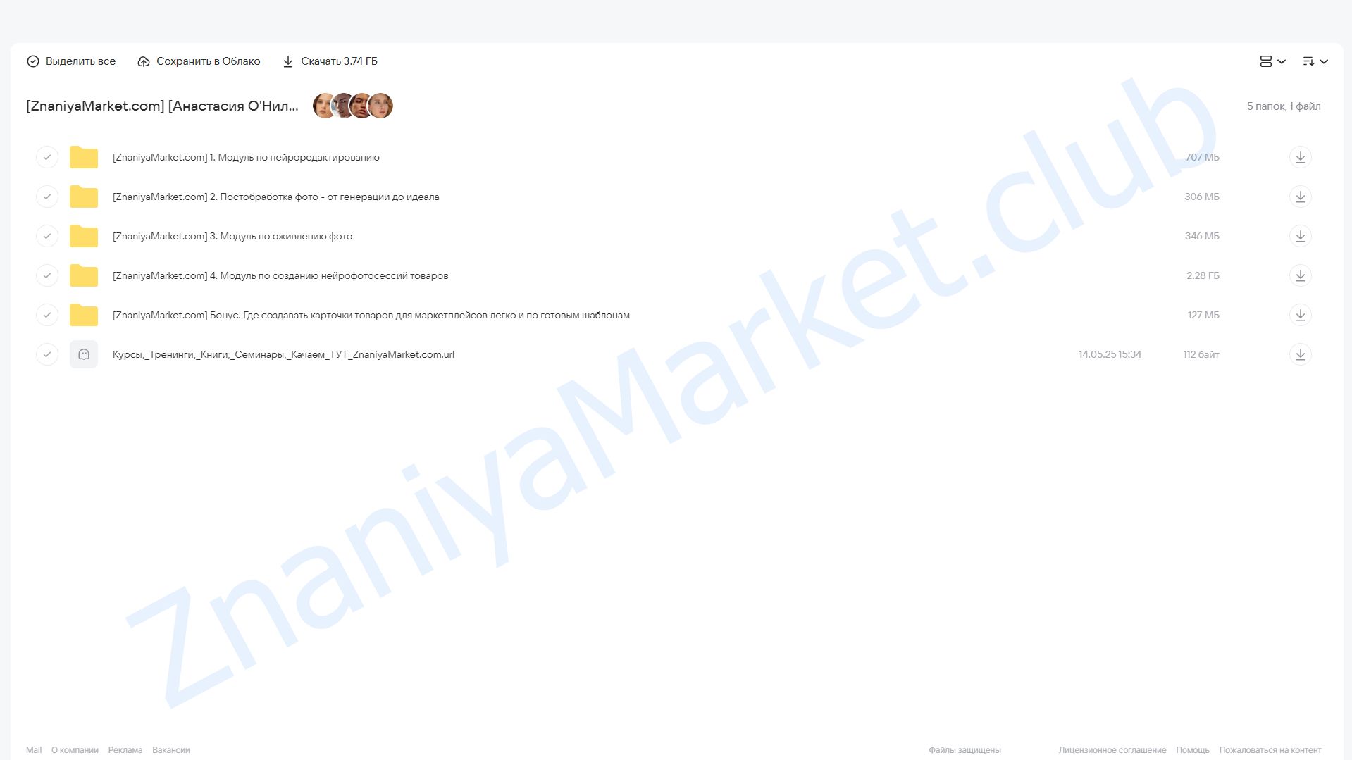 3 в 1: Нейрофотосессии товаров + Нейроредактирование + Оживление фото (Анастасия О'Нил) облако mail, фото 2 из 2.