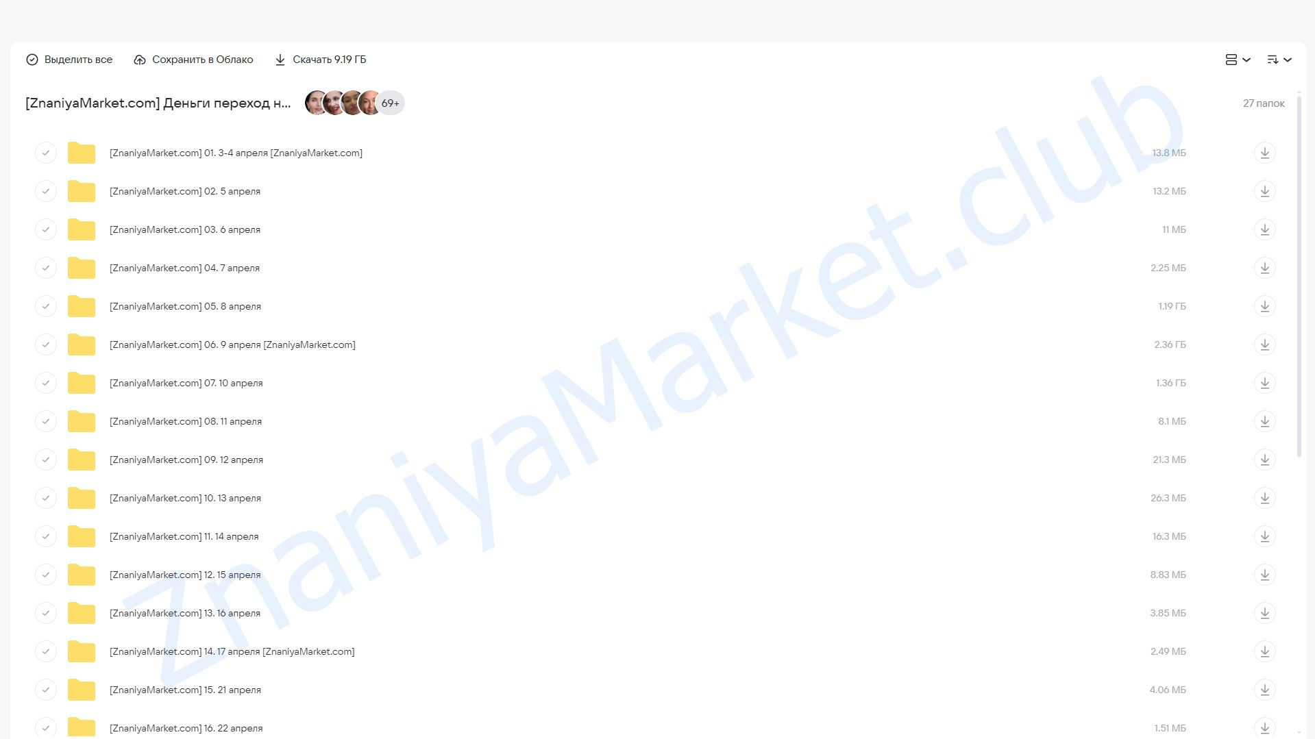 Интенсив Деньги: переход на новый уровень (Мария Бразговская) облако mail, фото 2 из 2.