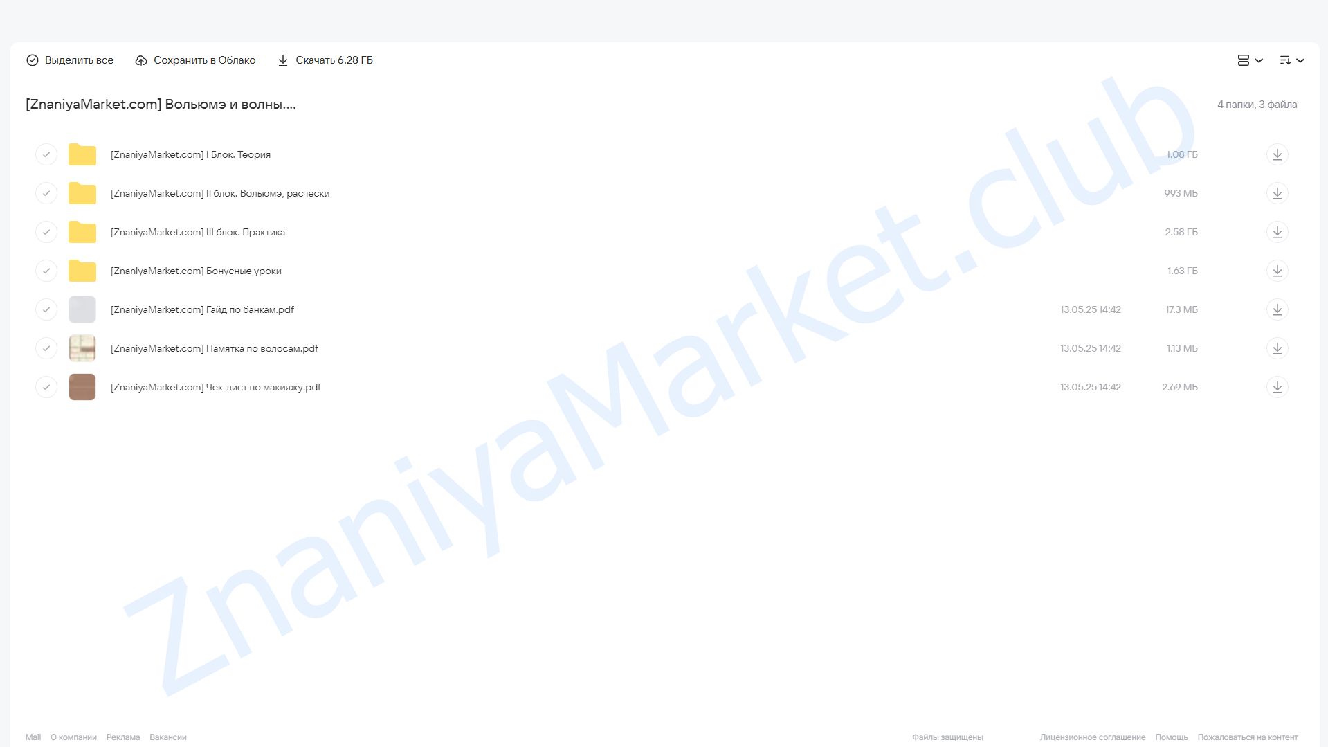 Вольюмэ и волны. Пакет Укладочный олл инклюзив (Екатерина Рулева) облако mail, фото 2 из 2.