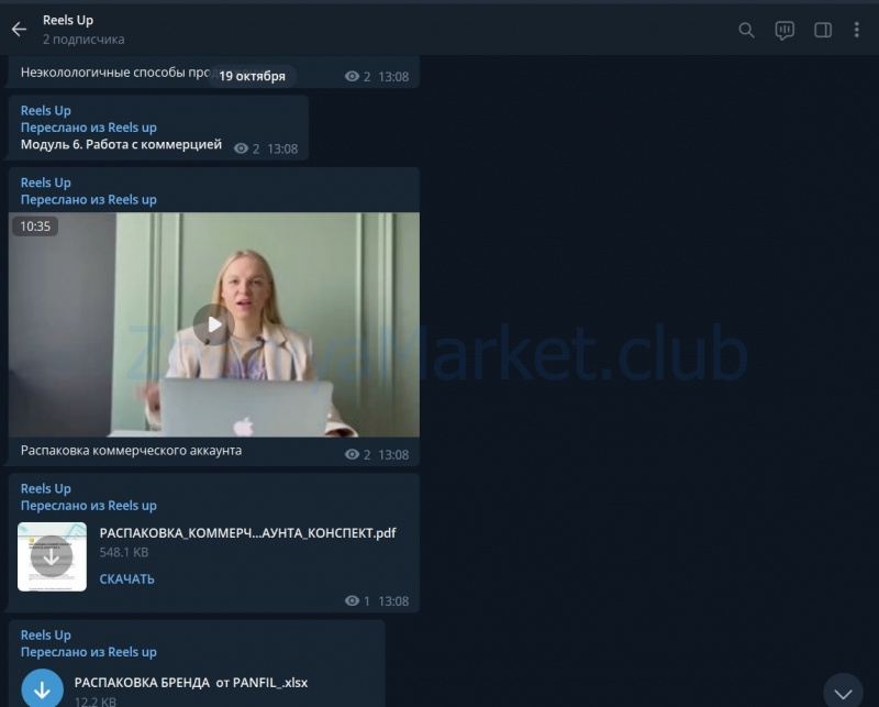 Reels up. Тариф - Тугеза (Анна Галашева) скрин на облаке, фото 2 из 2.