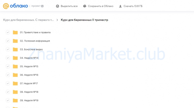 Курс для беременных. С первого триместра до родов (Екатерина Усманова) скрин на облаке, фото 2 из 2.