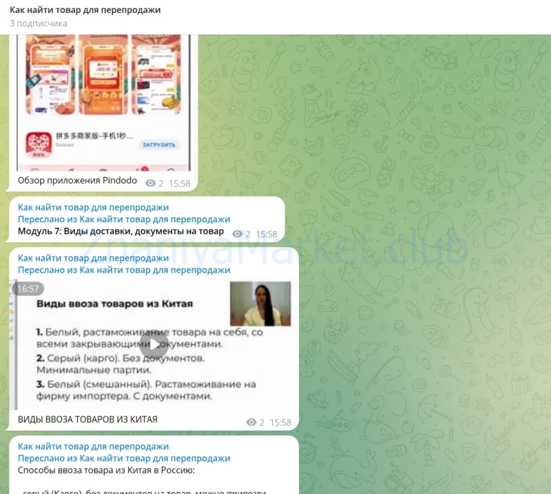 Как найти товар для перепродажи на маркетплейсах. Тариф Все сам (Ирина Агафонова) скрин на облаке, фото 2 из 2.