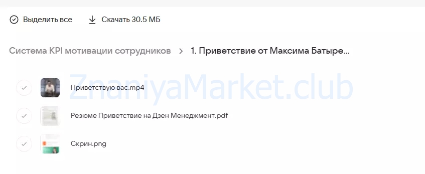 Система KPI мотивации сотрудников раз и навсегда за 5 дней (Максим Батырев) скрин на облаке, фото 2 из 2.