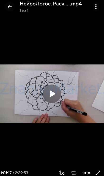 [Школа нейрографики] НейроЛотос Раскрытие Женственности (Оксана Авдеева) скрин на облаке, фото 2 из 2.