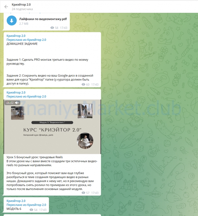 Криэйтор 2.0 (Настя Янб) скрин на облаке, фото 2 из 2.