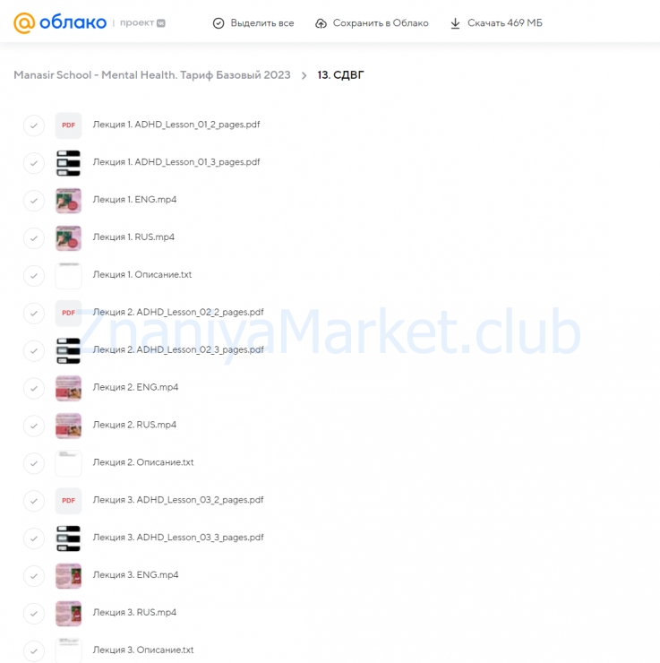 [Manasir School] Mental Health. Тариф Базовый 2023 (Юлия Юсипова, Джеймс Гринблатт) скрин на облаке, фото 2 из 2.