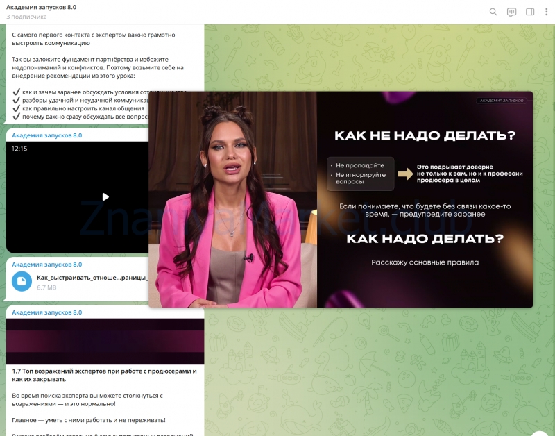 Академия запусков 8.0. Новая версия. Тариф Премиум (Настя Pixy) скрин на облаке, фото 2 из 2.