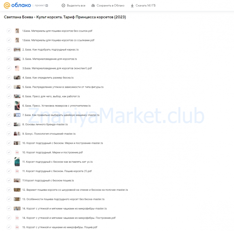 Культ корсета. Тариф Принцесса корсетов (Светлана Боева) скрин на облаке, фото 2 из 2.