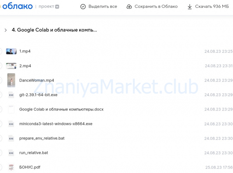 Нейросети. Видеоанимация. Тариф Все сам (Александр Багно) скрин на облаке, фото 2 из 2.