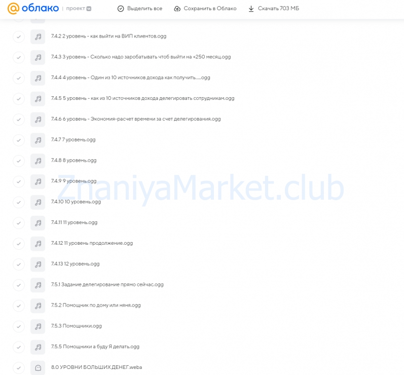 ДНК денег 3.0. Тариф Прошивка на 250 000+ (Яна Эдельштейн) скрин на облаке, фото 2 из 2.