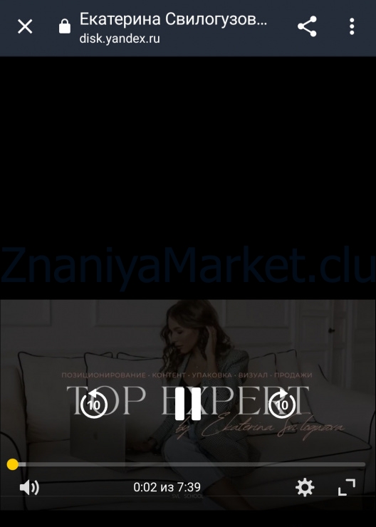 [SVL school] Top Expert. Тариф Профессионал (Екатерина Свилогузова) скрин на облаке, фото 2 из 2.