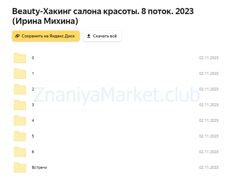 Beauty-Хакинг салона красоты. Тариф Business (Ирина Михина) скрин на облаке, фото 2 из 2.