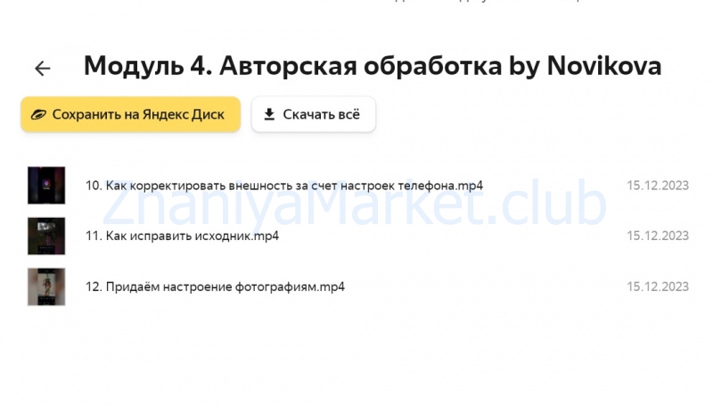 [Novikova School] Pro blog. Тариф В одиночку (Татьяна Новикова) скрин на облаке, фото 2 из 2.