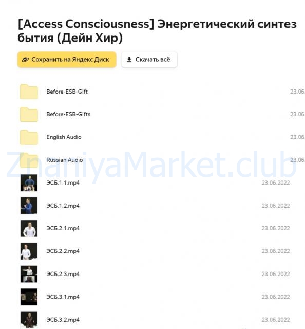 [Access Consciousness] Энергетический синтез бытия (Дейн Хир) скрин на облаке, фото 2 из 2.