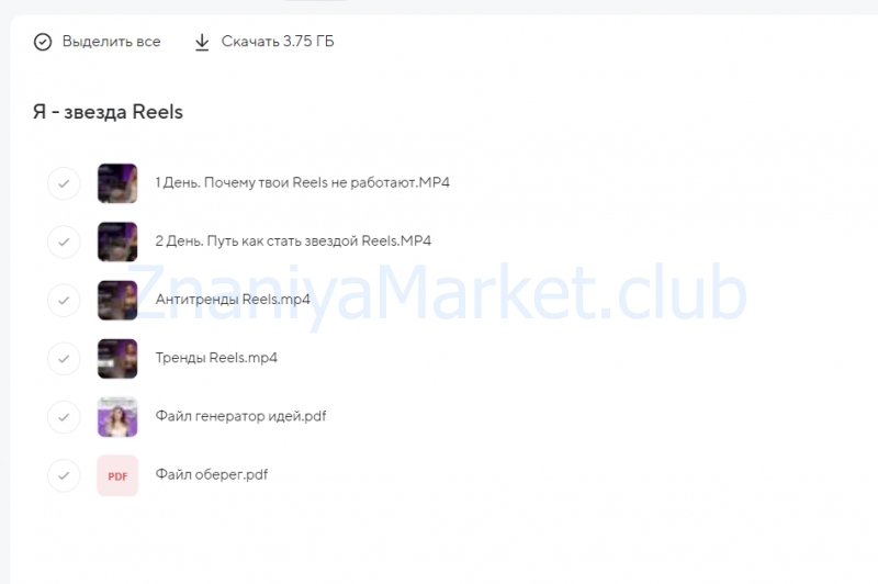 [hello_miss_margo] Я - звезда Reels. Тариф Полный (Маргарита Бышкова) скрин на облаке, фото 2 из 2.